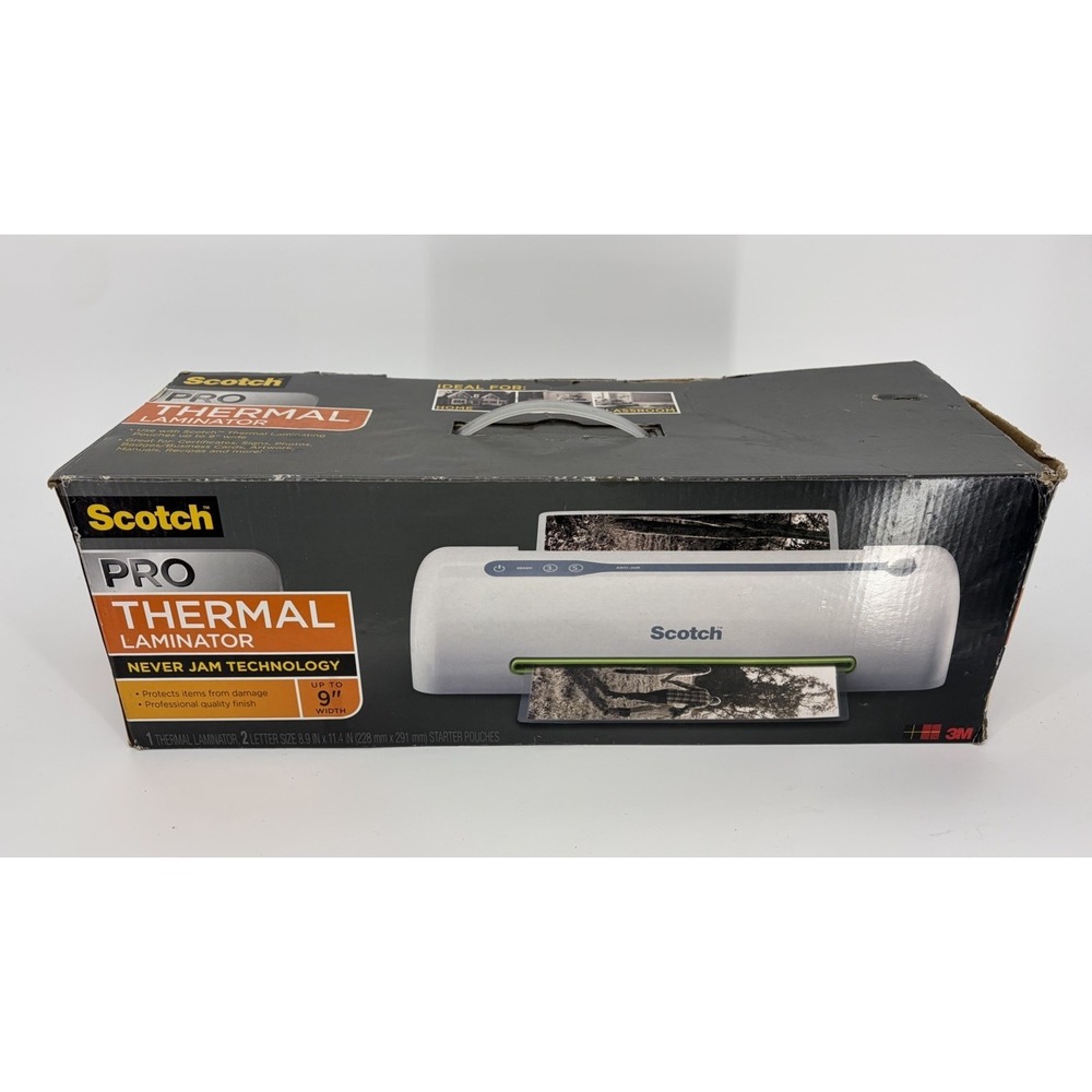 Scotch Thermal Laminator Pro for up to 9 Inch Width New Open Box